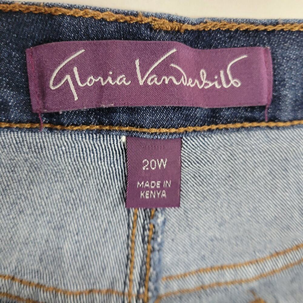 Gloria Vanderbilt Amanda Jeans Stretch Denim 20W Short Crop - Picture 3 of 7